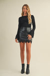 Scalloped Vegan Leather