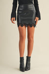 Scalloped Vegan Leather