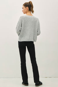 Cable Knit Pullover Sweater