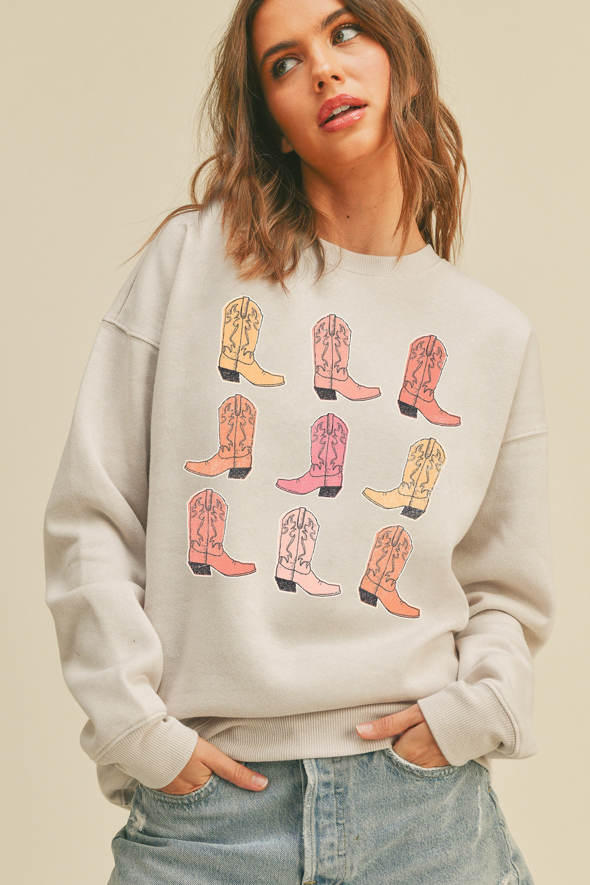Cowboy Boots Sweatshirt MORE COLORS