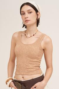 Sasha Reversible Lace Textured One Size Top MORE COLORS