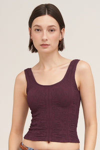 Sasha Reversible Lace Textured One Size Top MORE COLORS