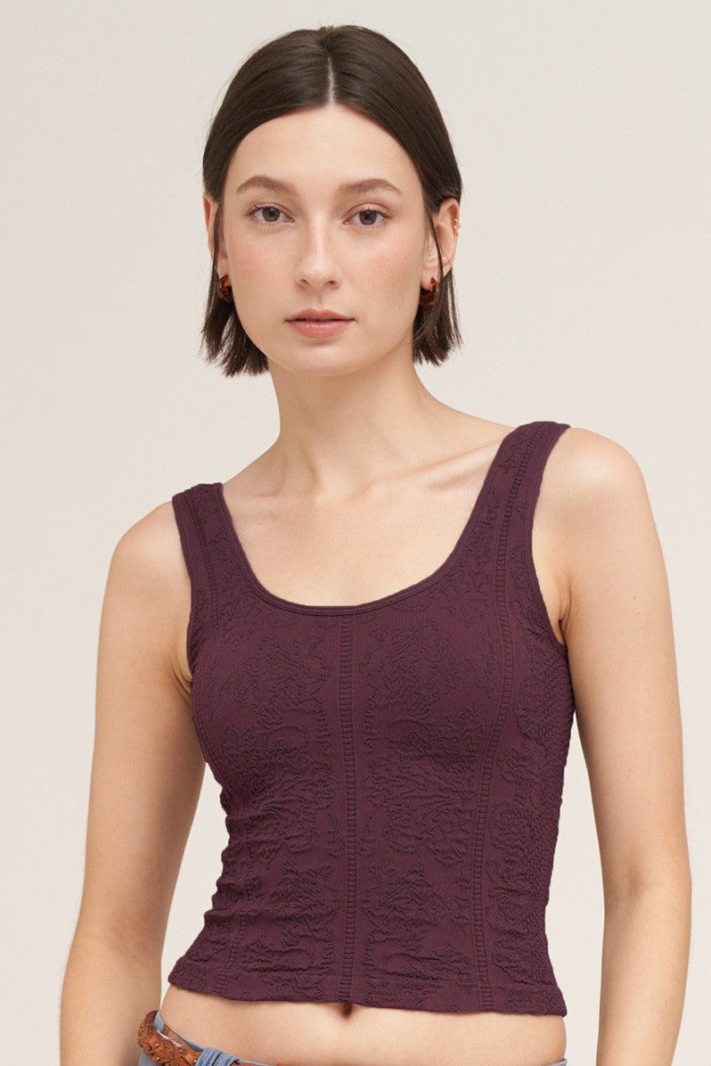 Sasha Reversible Lace Textured One Size Top MORE COLORS