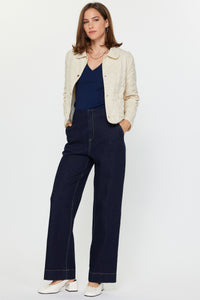 Heart Quilted Cropped Jacket