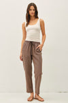 Tappered Crop Pant in Cocoa
