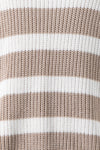 Striped Sweater in Taupe