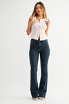 Taylor Skinny Flare Jean in Dark Denim