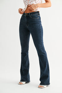 Taylor Skinny Flare Jean in Dark Denim