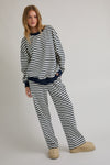 Striped Crewneck Sweatshirt with Pants