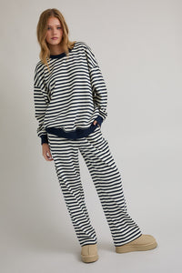 Striped Crewneck Sweatshirt with Pants