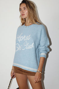 Baby Blue Apres Ski Club Sweater