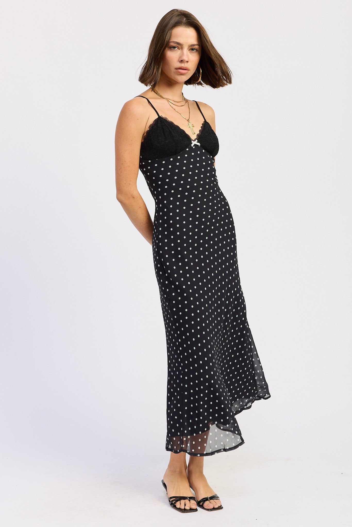 Polka Dot Midi Dress