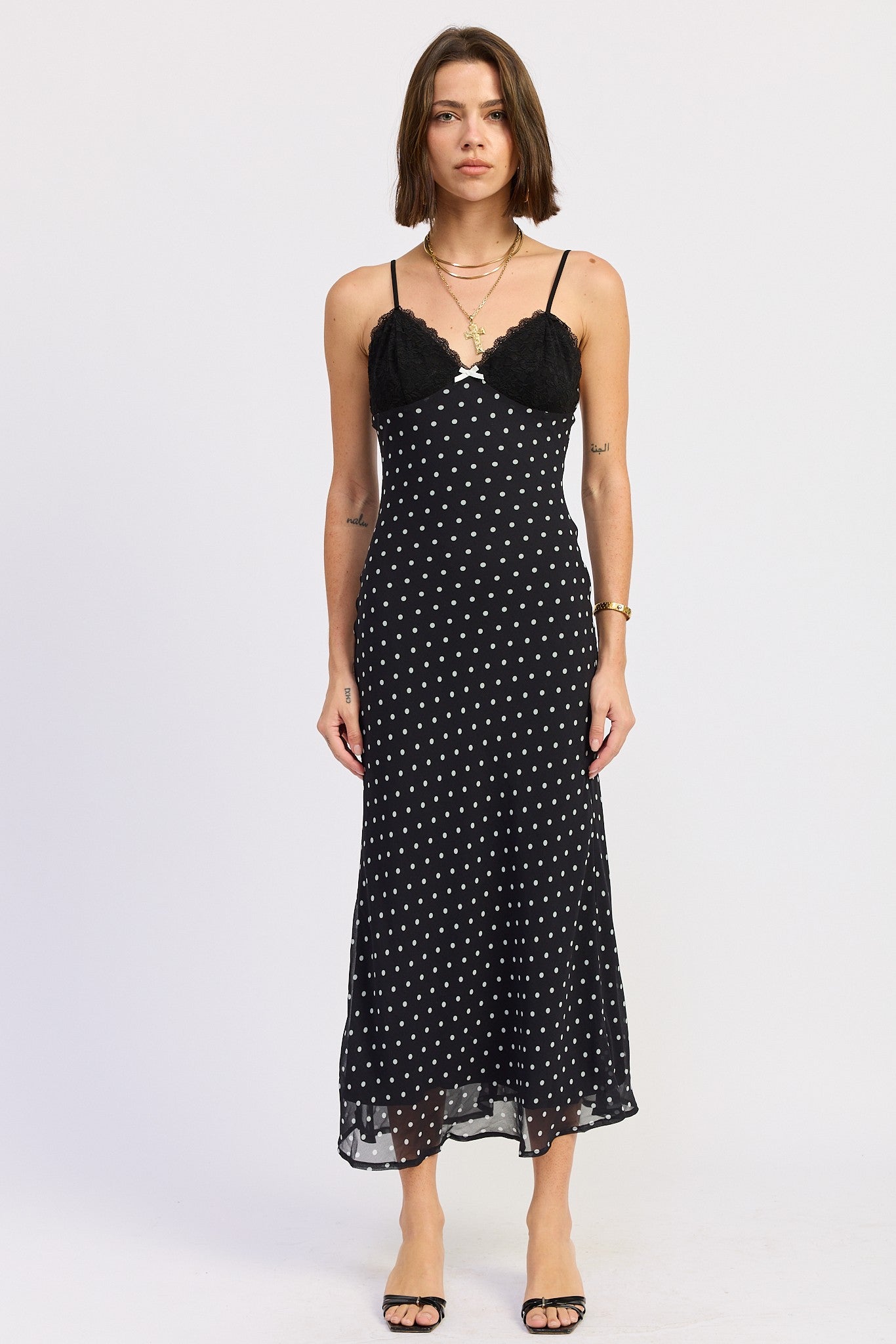 Polka Dot Midi Dress