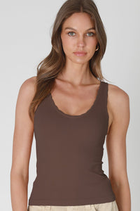 Layla Reversible Scallop Edge Tank Top MORE COLORS