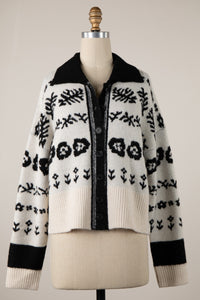 Everybody's Free Button Front Fair Isle Sweater