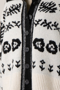 Everybody's Free Button Front Fair Isle Sweater