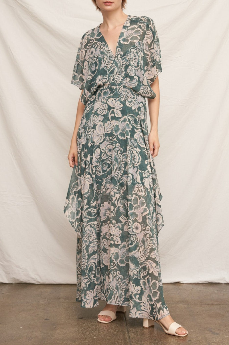 Happen Tonight Metallic Maxi Dress