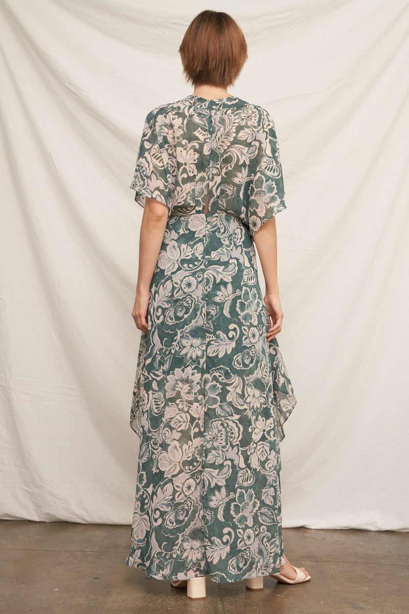 Happen Tonight Metallic Maxi Dress