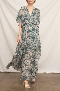 Happen Tonight Metallic Maxi Dress