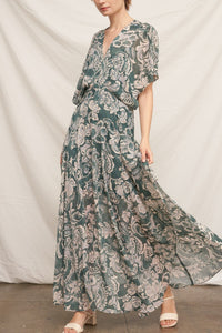 Happen Tonight Metallic Maxi Dress