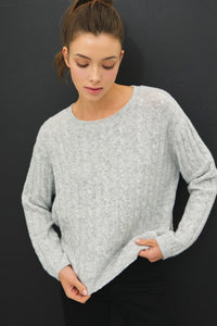 Cable Knit Pullover Sweater