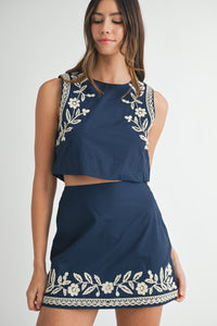 Simply Navy Two Piece Set