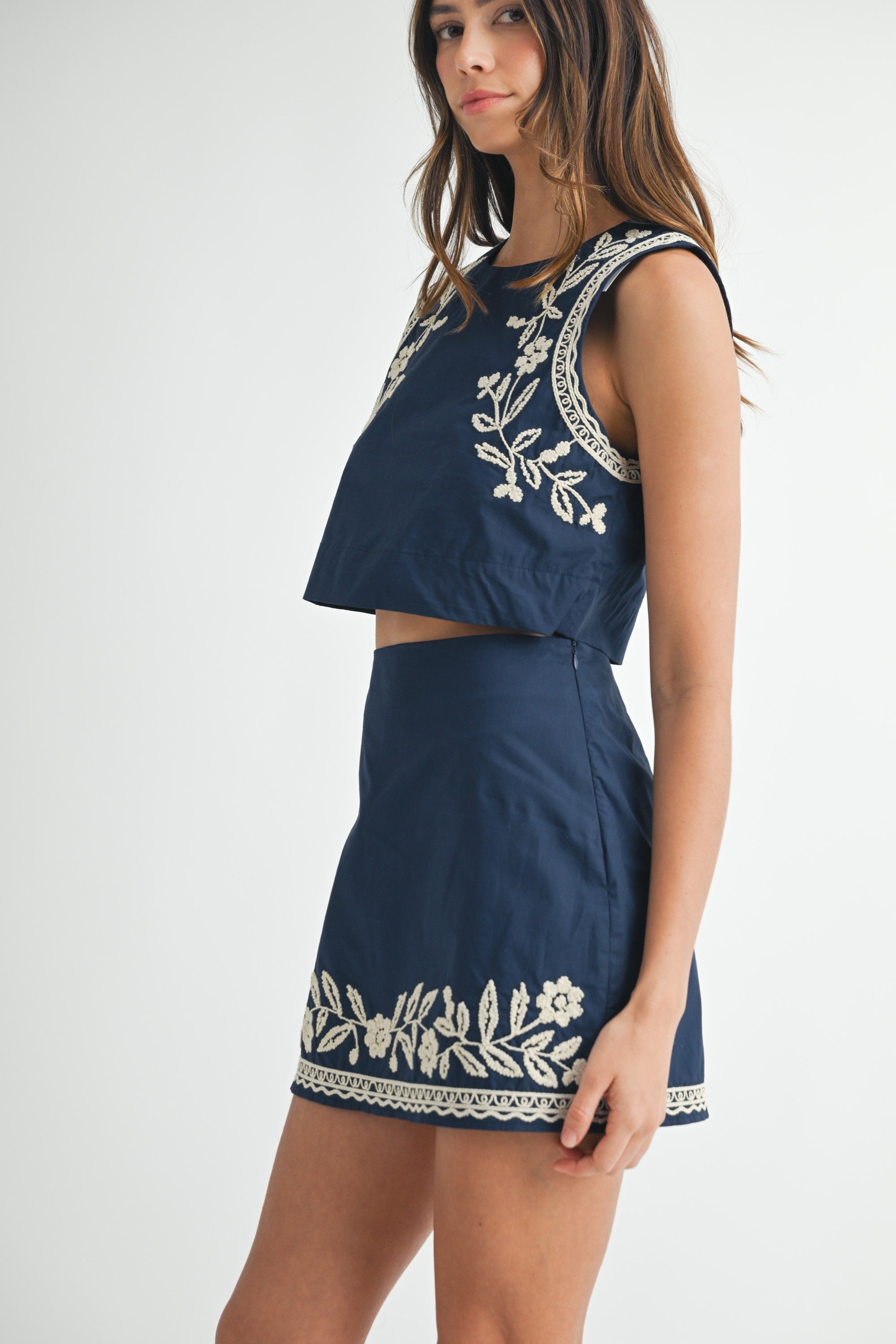 Simply Navy Two Piece Set