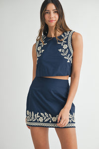 Simply Navy Two Piece Set