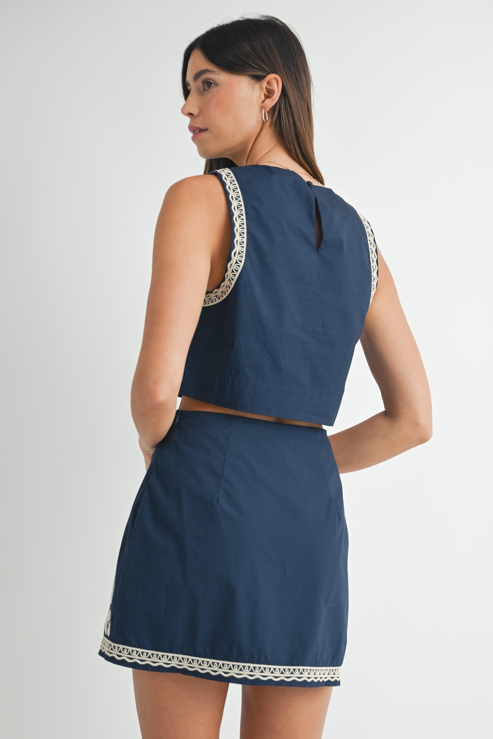 Simply Navy Two Piece Set