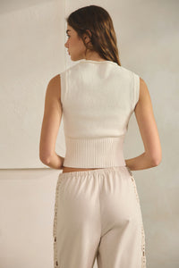 Roll Neck Sweater Vest