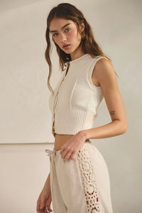 Roll Neck Sweater Vest