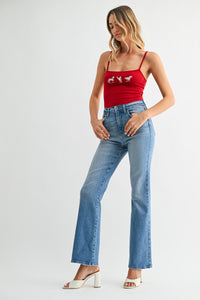 Kelsey Vintage Relaxed Slight Flare