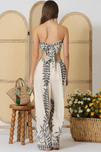 Tulum Tube Top & Wide Leg Pants Set