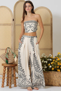 Tulum Tube Top & Wide Leg Pants Set