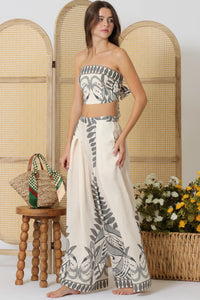 Tulum Tube Top & Wide Leg Pants Set