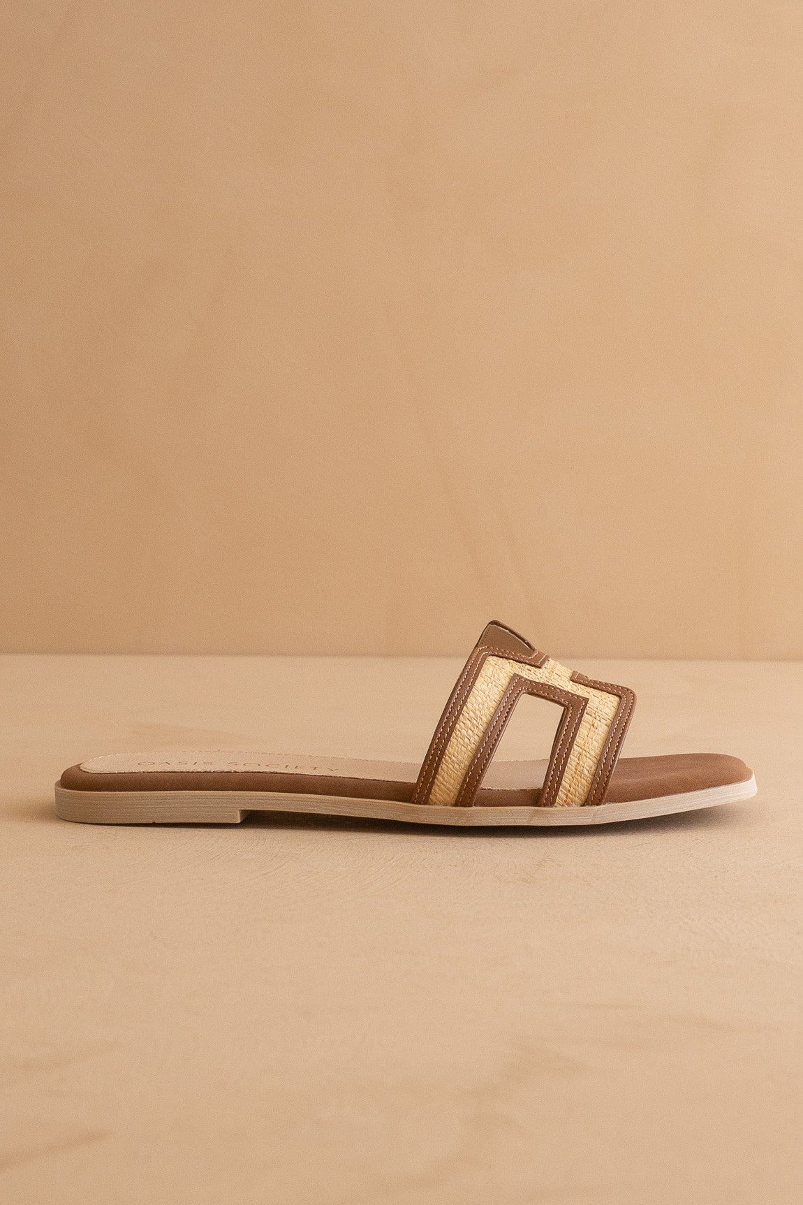 Ava H Strap Raffia Sandal