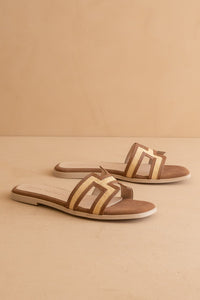 Ava H Strap Raffia Sandal