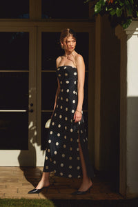 Star Struck Strapless Polka Dot Dress