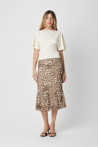 Margaux Tie Waist Boat Neck Knit Top