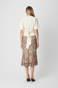 Margaux Tie Waist Boat Neck Knit Top