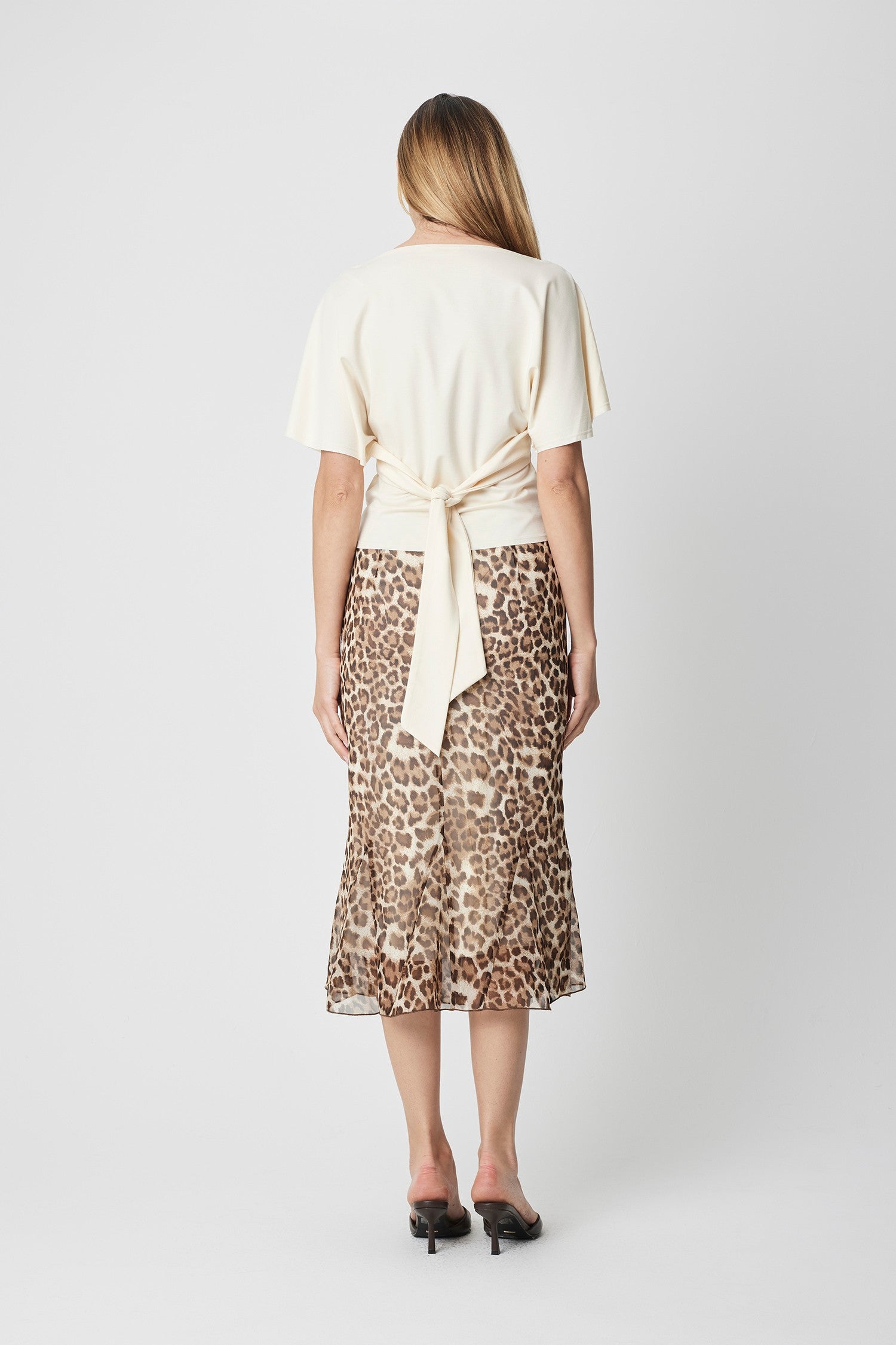 Margaux Tie Waist Boat Neck Knit Top