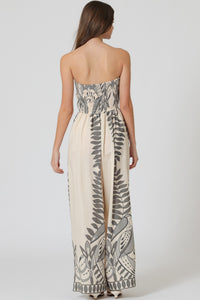 Willow Border Print Jumpsuit