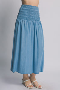 Smocked Waist Skirt MORE COLORS