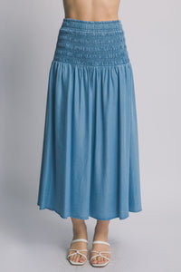 Smocked Waist Skirt MORE COLORS