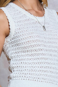 Crochet Open Knit Tank