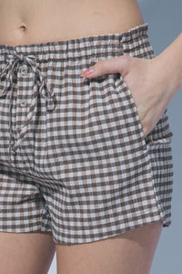 Drawstring Gingham Shorts MORE COLORS