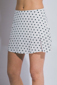 Polka Dot Mini Skort