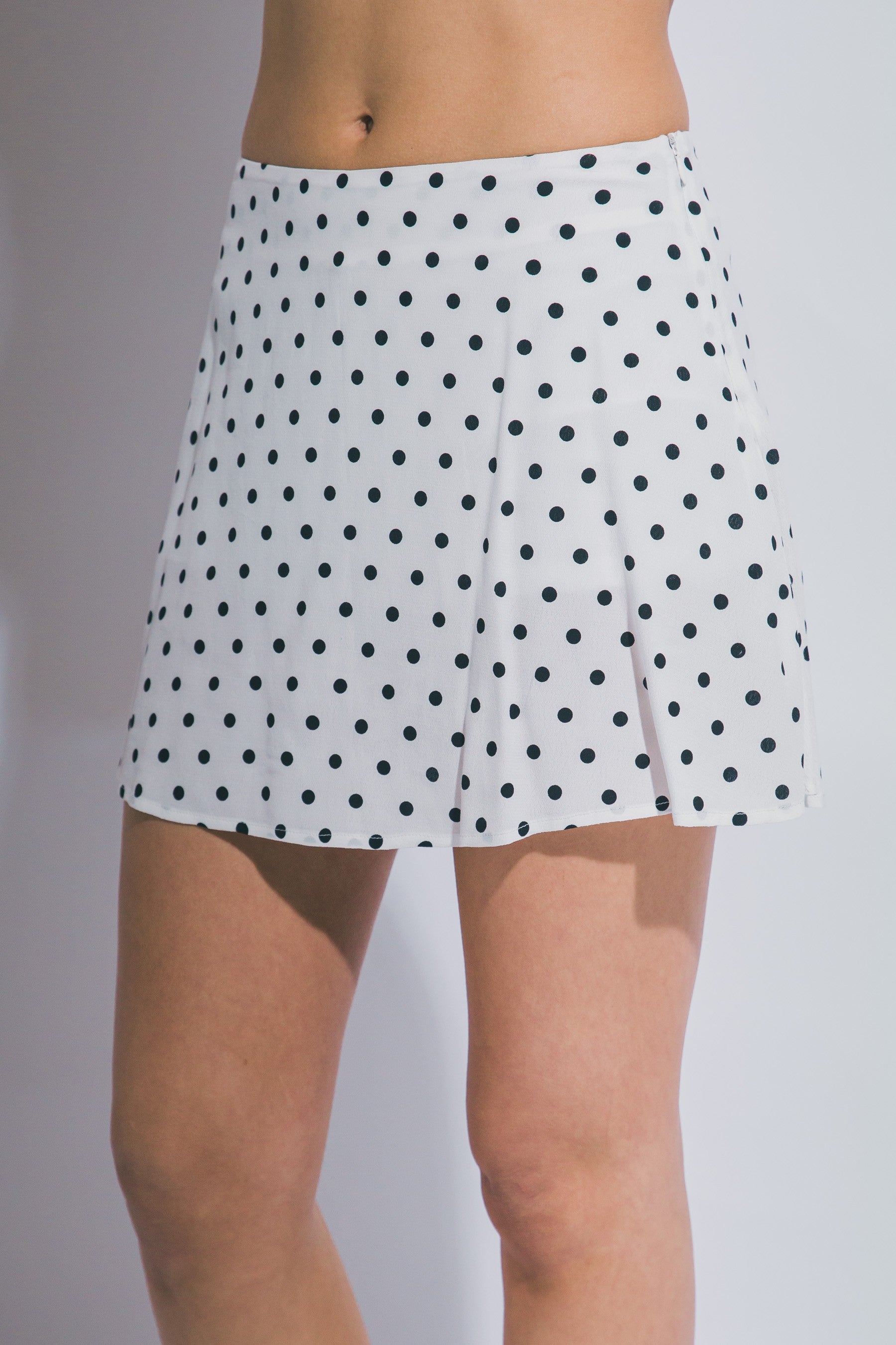 Polka Dot Mini Skort