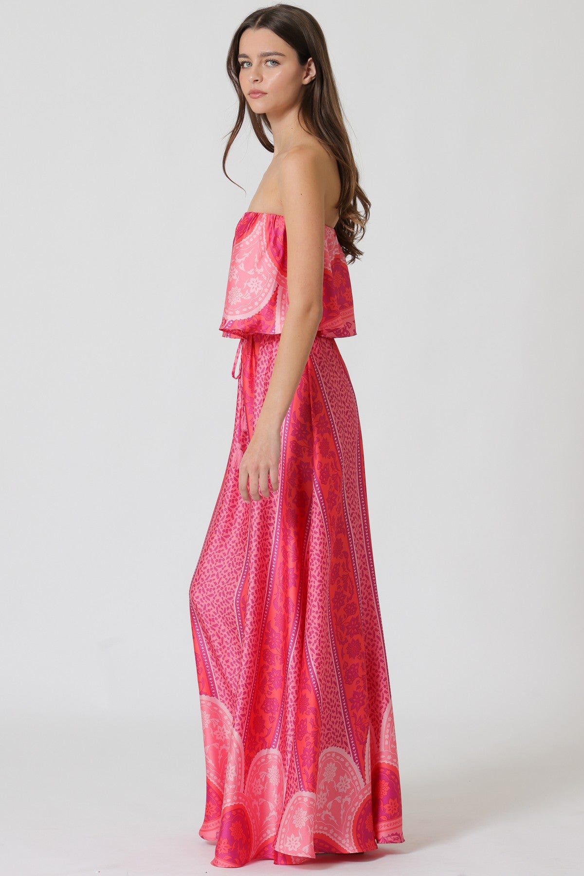 Marakesh Ruffle Tube Maxi Dress