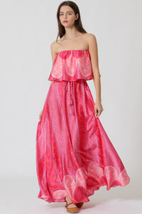 Marakesh Ruffle Tube Maxi Dress